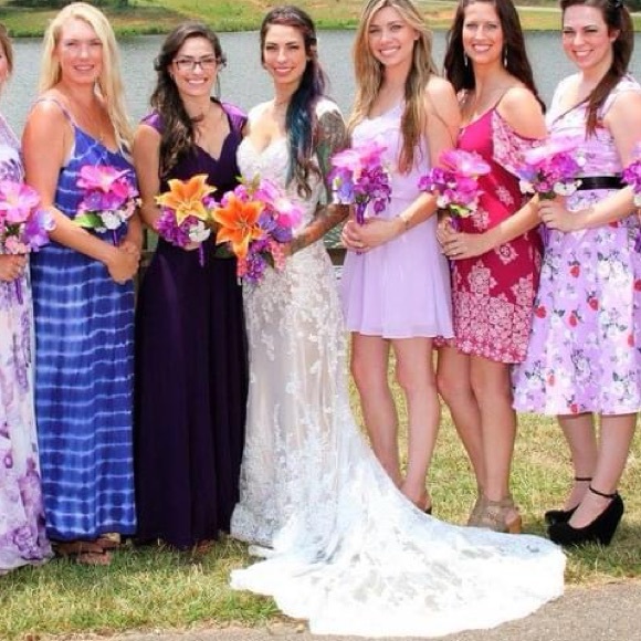 David Tutera Wedding Dress. Size 2. White and Cream. - Picture 6 of 9